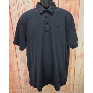 Travis Mathew Mens Polo XL Pima Cotton/Polyester Blend Charcoal